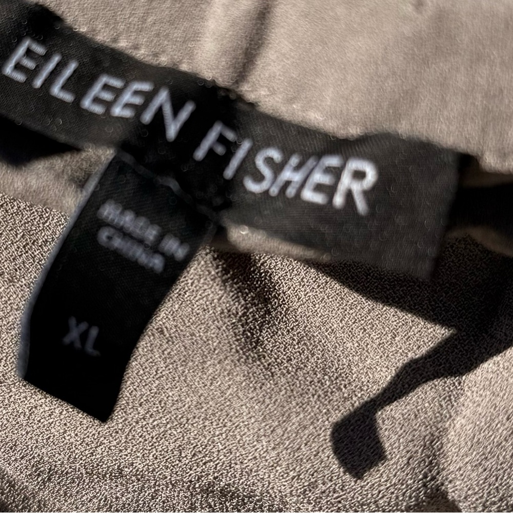 Eileen Fisher Silk Skirt in Soft Taupe